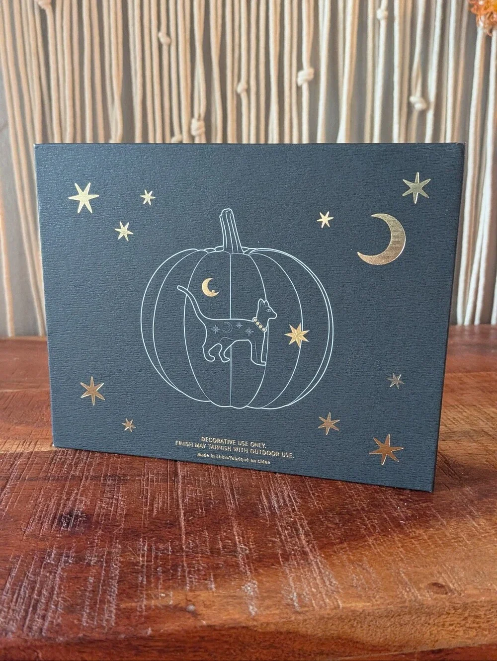 Anthropologie Halloween Black Cat Star Moon Pumpkin Pin Charms Decor NWT